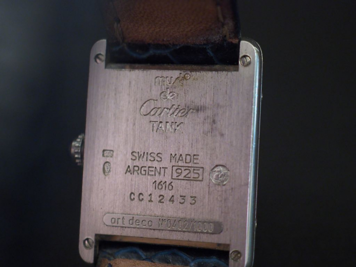 	CARTIER, Must  Montre bracelet tank de dame, modèle Art déco (0402/10