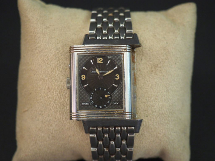 JAEGER LECOULTRE, Reverso Night Day Duoface Montre bracelet réversible