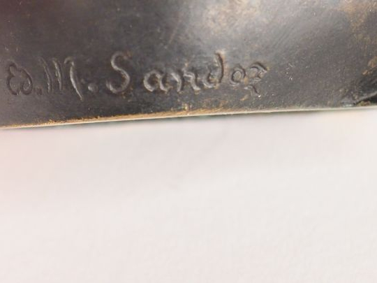 Edouard Marcel SANDOZ.  "Cochon d'Inde" Sujet en bronze à patine brune