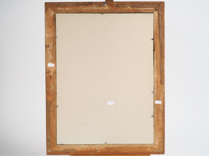 Ecole française fin XVIIIème. "Portrait de Chenier écrivant". Dessin e