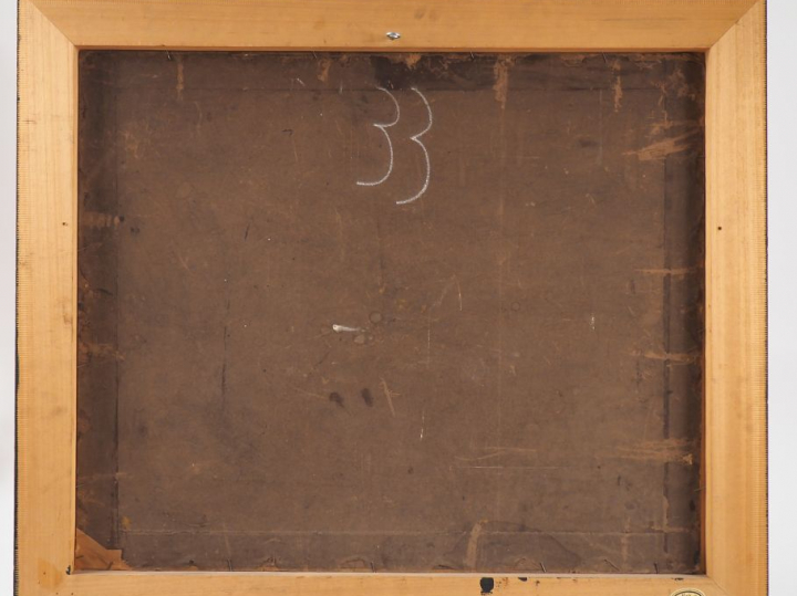 Ecole française ou italienne début XVIIIème. "Vierge en majesté entour