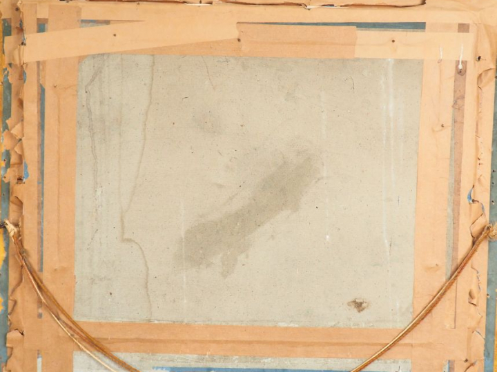 Ecole française ou italienne fin XIXème. "Paysage méditerranéen". Past