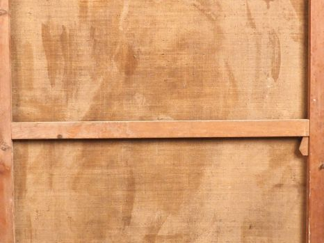 Ecole française XIXème. "Vierge en majesté". Huile sur toile. Dim. 177