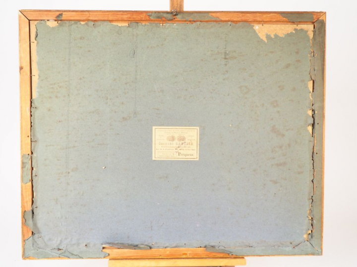 Ecole fin XIXème début XXème. "Vue de Portree, île de Sky". Aquarelle,