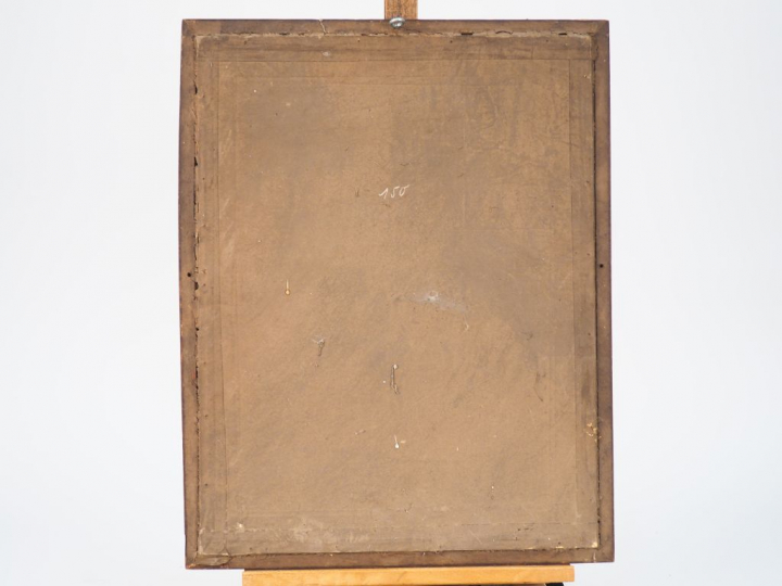 N. SERVOIS. "Bouquet de tulipes". Aquarelle, signée en bas à droite. D