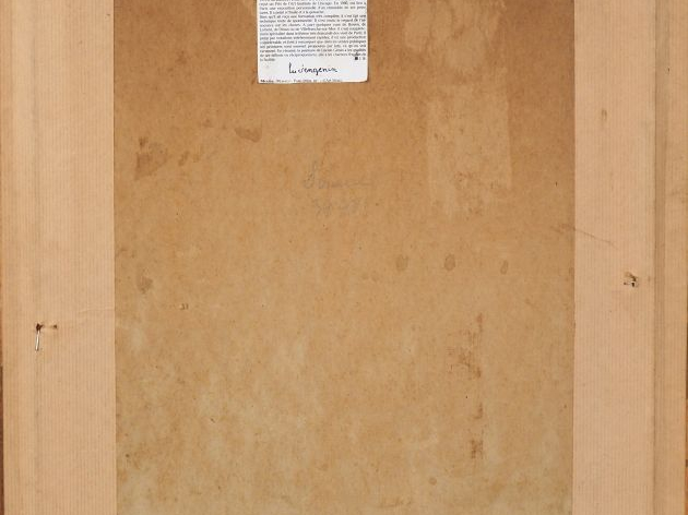 Lucien GENIN. "Rue Lepic à Paris". Gouache, signée en bas à gauche. Di