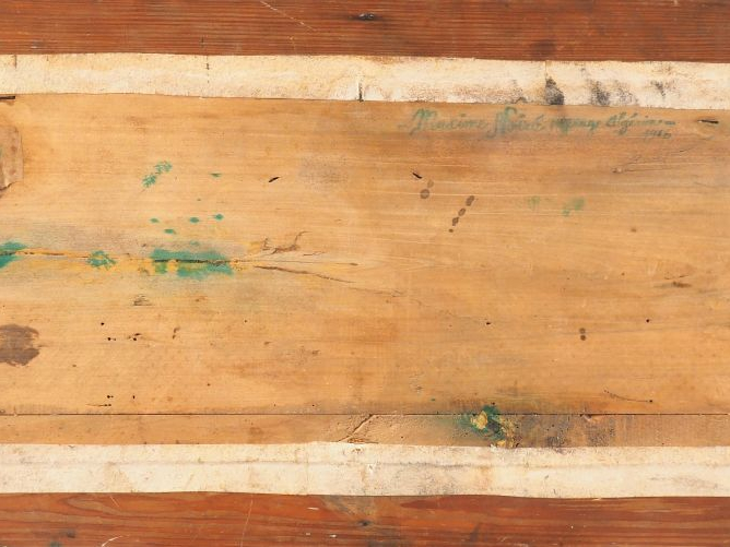 Maxime NOIRÉ. "Paysage d'Afrique du Nord". Huile sur panneau, signée e