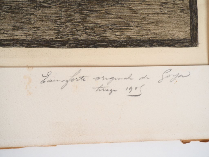 Francisco GOYA. "Le même Martincho luttant avec un taureau dans les ar