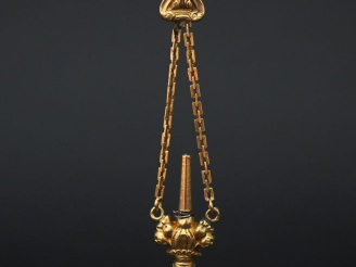 Vente aux enchères Elément de giletière Napoléon III en or jaune. Poids tel. 8,65 g  (pet