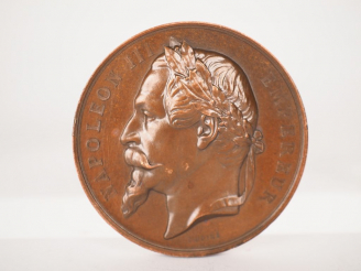 Vente aux enchères OUDINÉ.  Médaille en bronze "Société des régates d'Arcachon".