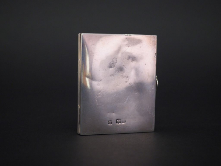 Porte-photo articulé à trois brins en argent anglais, en forme de peti