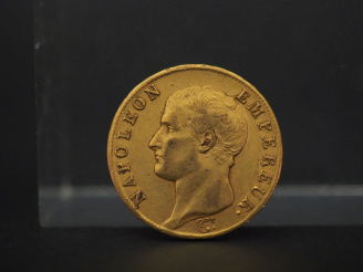 Vente aux enchères Pièce de 40 Francs or, 1806-A. FRAIS ACHETEURS 5% TTC.