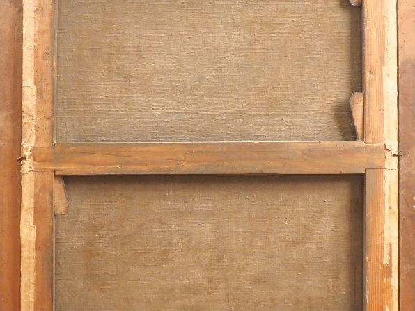 	Ecole française XVIIIème. "Saint Jérôme" Huile sur toile dans un cadr