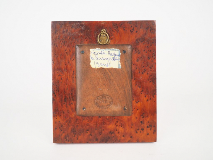 	Miniature XIXème « portrait d’enfant en médaillon ». Dim. 4.5 x 3.5 c