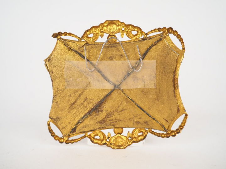 Miniature,fixé sous verre, Napoléon III de style Louis XIII à décor de