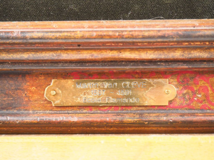 Ecole flamande début XVIIème. "Scène de taverne" Huile sur panneau. Di