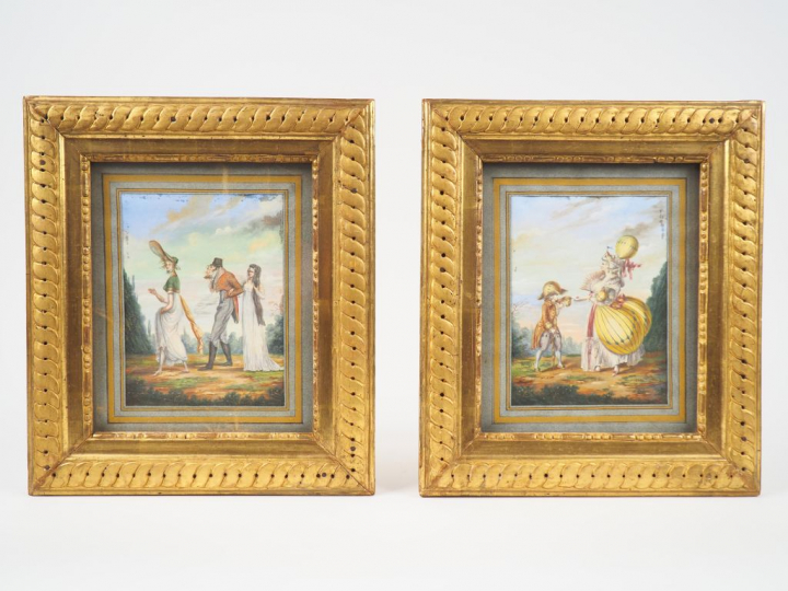 A. RHUBE.  « Incroyables et merveilleuses du Directoire » « Le billet 