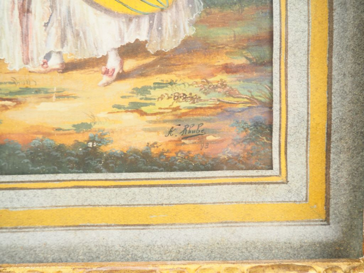A. RHUBE.  « Incroyables et merveilleuses du Directoire » « Le billet 