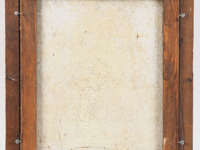 A. LAUGE.  "Bouquet de roses" Huile sur toile. Signée en bas à droite.