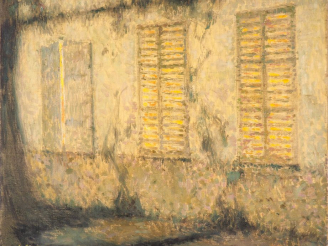 Vente aux enchères Henri LE SIDANER (1862-1939) "Les volets clos. Clair de lune, Gerberoy