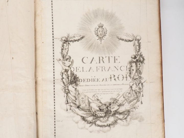 CARTE DE LA FRANCE dédiée au Roi, par les Directeurs et Associés de la