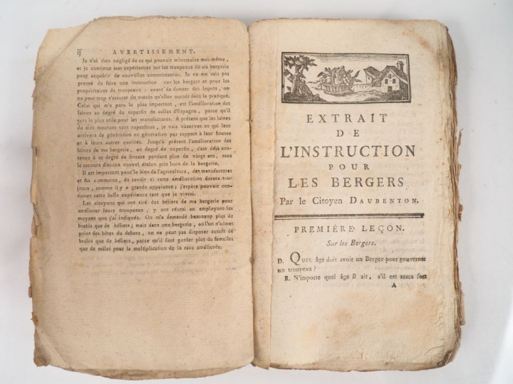 DAUBENTON. Extrait de l'Instruction pour les bergers et les propriétai