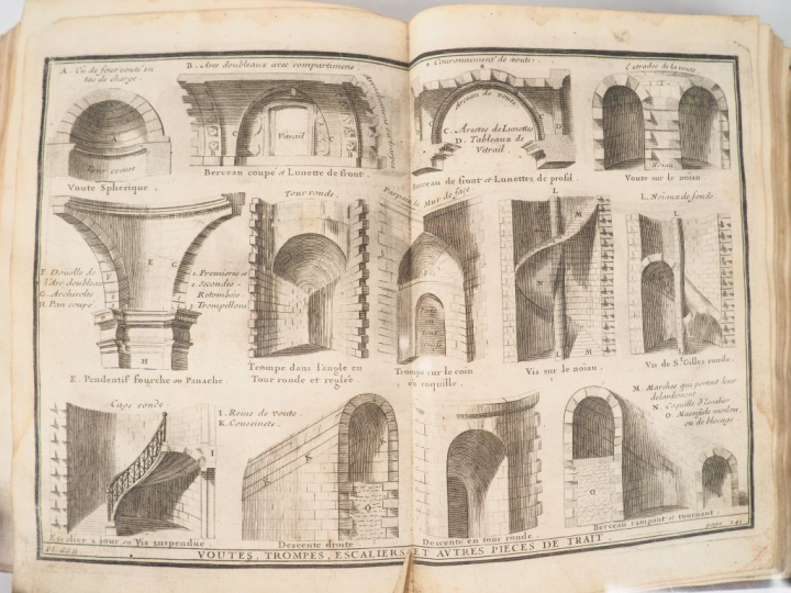 DAVILER (C.A.). Cours d'architecture qui comprend les Ordres de Vignol