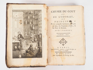 Vente aux enchères [PONCELET, Polycarpe]. Chymie du goût et de l'odorat, ou principes pou