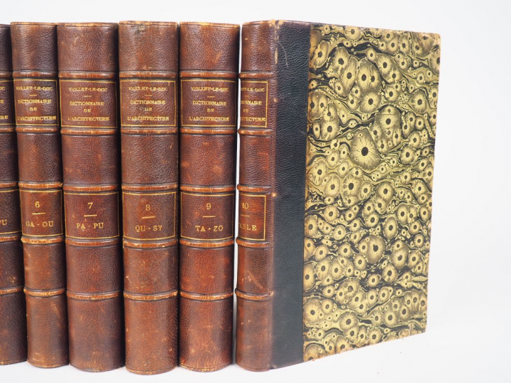 VIOLLET-LE-DUC. Dictionnaire raisonné de l'Architecture française du X