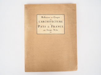 Vente aux enchères WYBO (Georges). Reflexions et croquis sur l'Architecture au pays de Fr