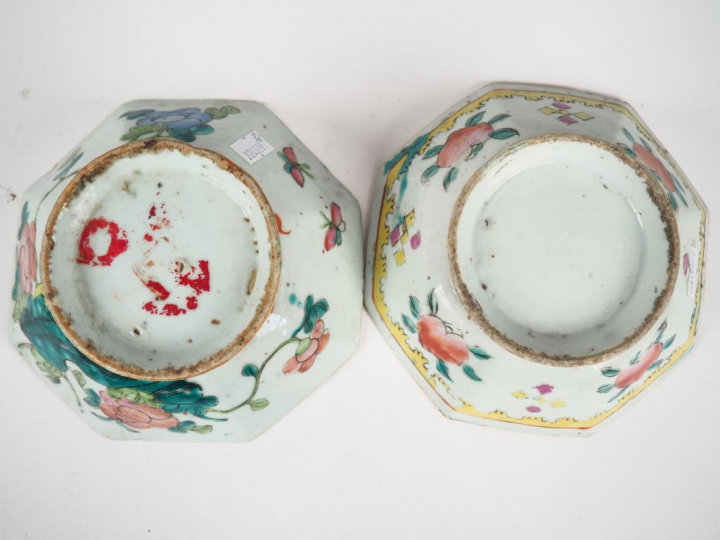 Chine, deuxième moitié et fin du XIXe siècle,  Lot comprenant :  - une