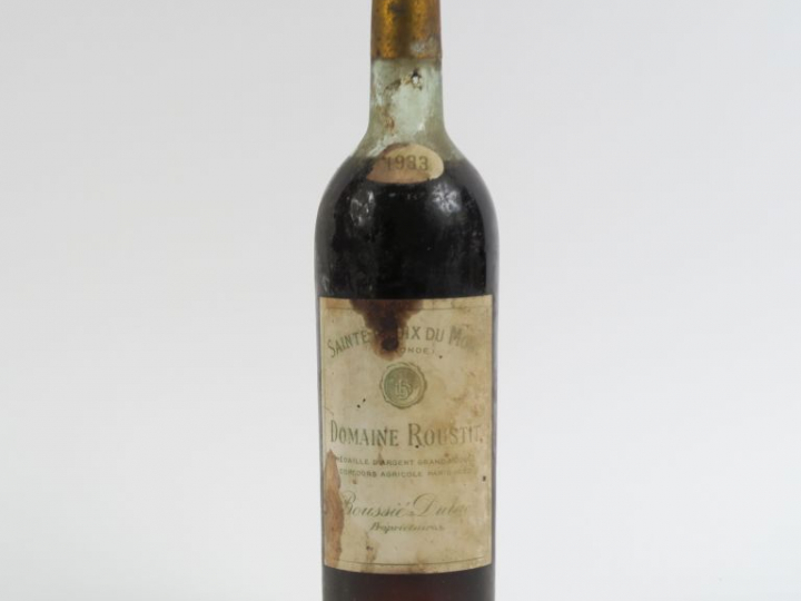 1 BOUTEILLE CHÂTEAU ROUSTIT STE CROIX DU MONT - 1933 - HEP/ET/BS