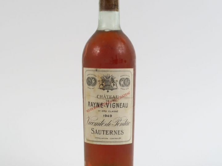 1 BOUTEILLE CHÂTEAU DE RAYNE VIGNEAU 1er CC SAUTERNES - 1949 - BG