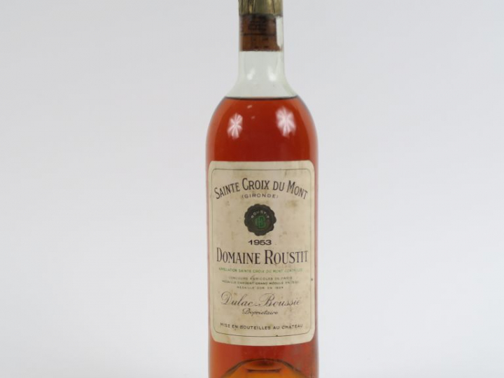 1 BOUTEILLE DOMAINE ROUSTIT STE CROIX DU MONT - 1953 - HEP
