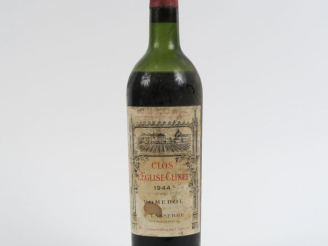 Vente aux enchères 1 BOUTEILLE CHÂTEAU L'ÉGLISE CLINET POMEROL - 1944 - BEP/ET
