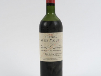 Vente aux enchères 1 BOUTEILLE CHÂTEAU CAP DE MOURLIN ST EMILION - 1952 - MEP-BEP