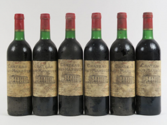 Vente aux enchères 6 BOUTEILLES CHÂTEAU HAUT MARBUZET ST ESTEPHE - 1981 - BG/ES