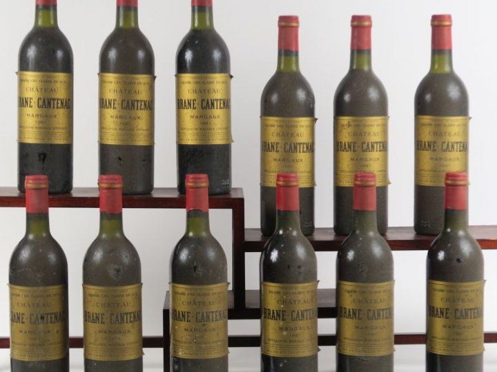 12 BOUTEILLES CHÂTEAU BRANE CANTENAC GCC MARGAUX - 1981 - BG/BS
