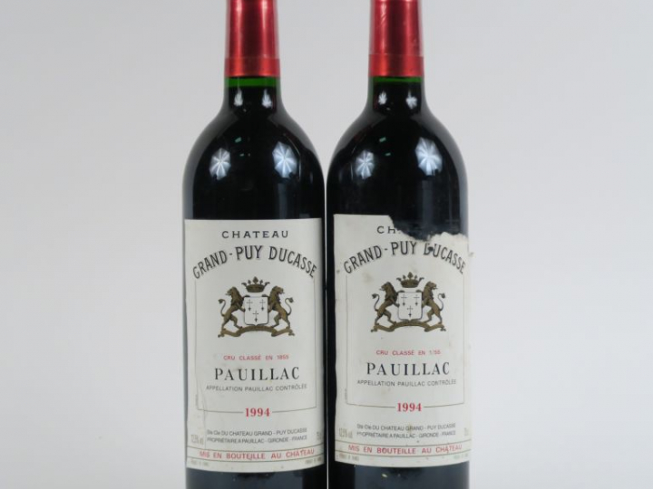 2 BOUTEILLES CHÂTEAU GRAND PUY DUCASSE GCC PAUILLAC - 1994 - 1 EA