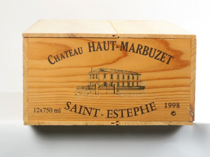 12 BOUTEILLES CHÂTEAU HAUT MARBUZET ST ESTEPHE - 1998 - CBO - BG