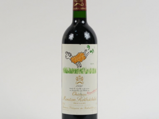 Vente aux enchères 1 BOUTEILLE CHÂTEAU MOUTON ROTHSCHILD 1er GCC PAUILLAC - 1999 - BG+