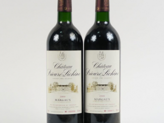 Vente aux enchères 2 BOUTEILLES CHÂTEAU PRIEURÉ LICHINE GCC MARGAUX - 2000 - BG