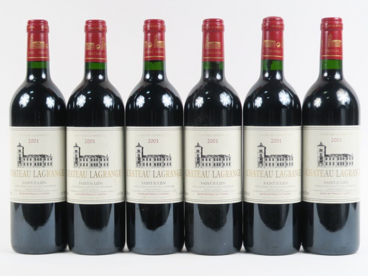 6 BOUTEILLES CHÂTEAU LAGRANGE GCC ST JULIEN - 2001