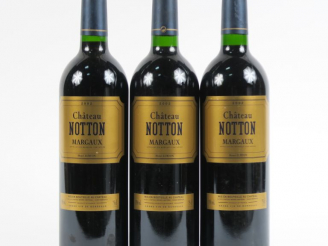 Vente aux enchères 3 BOUTEILLES CHÂTEAU NOTTON MARGAUX - 2002
