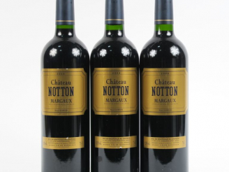 Vente aux enchères 3 BOUTEILLES CHÂTEAU NOTTON MARGAUX - 2004