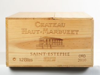 Vente aux enchères 12 BOUTEILLES CHÂTEAU HAUT MARBUZET ST ESTEPHE - 2010 - CBO