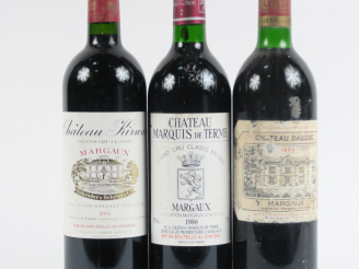 Vente aux enchères 3 BOUTEILLES GCC MARGAUX : 1 CHÂTEAU KIRWAN 2004 - 1 CHÂTEAU MARQUIS D