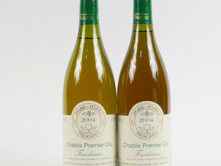 2 BOUTEILLES CHABLIS 1er CRU 'FOURCHAUME' JEAN MARC BROCARD - 2004