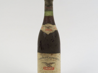 Vente aux enchères 1 BOUTEILLE CHARMES CHAMBERTIN CALVET - 1962 - 2 CM/BLS