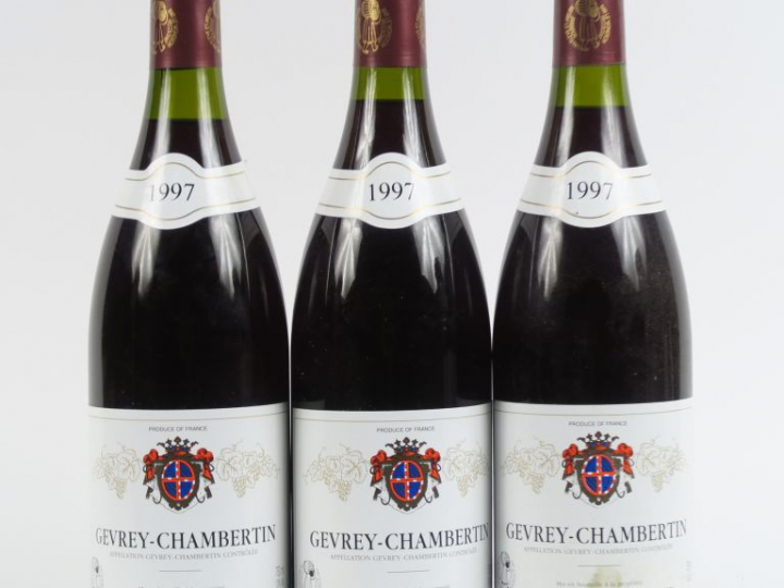 3 BOUTEILLES GEVREY CHAMBERTIN DUPONT TISSERANDOT - 1997